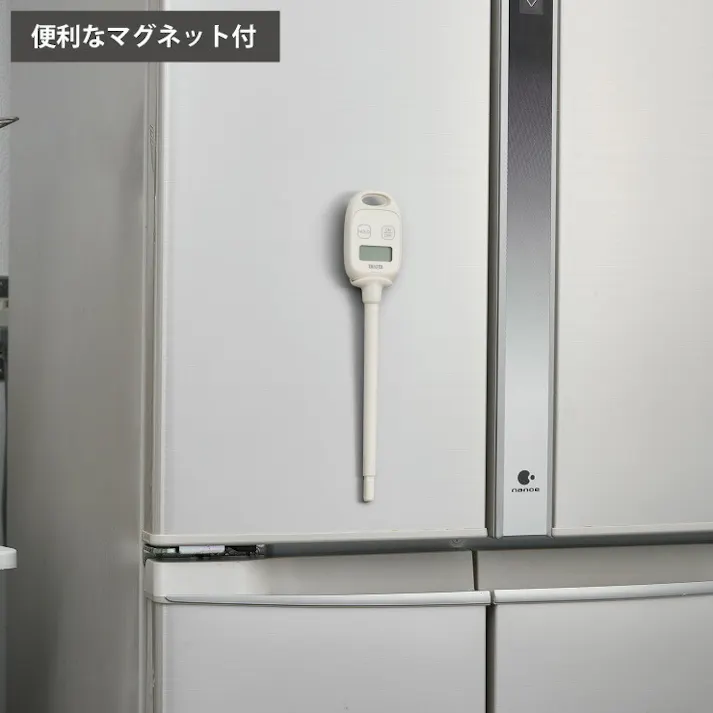 タニタ デジタル温度計 アイボリー KJ-P11-IV / ダークTT-P01-DG TANITA【キッチンタイマー マグネット デジタル タイマー キッチン クッキング 調理】 アイボリー