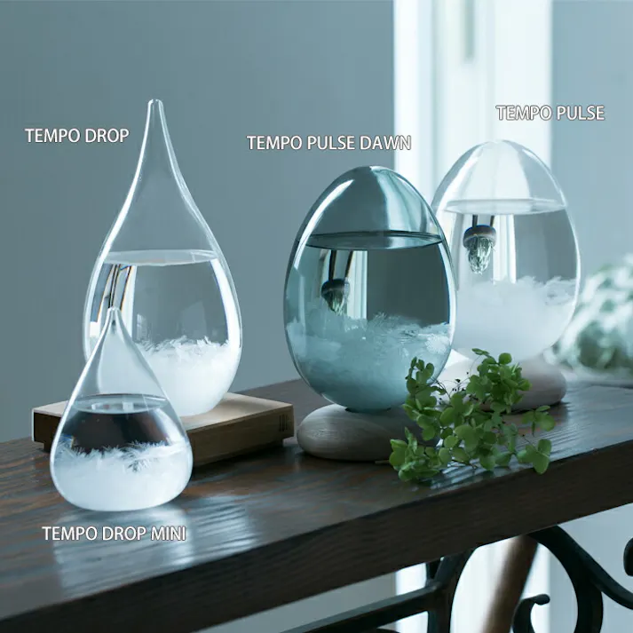 TEMPO PULSE テンポパルス 100percent【クリア ストームグラス インテリア雑貨 置物 オブジェ】