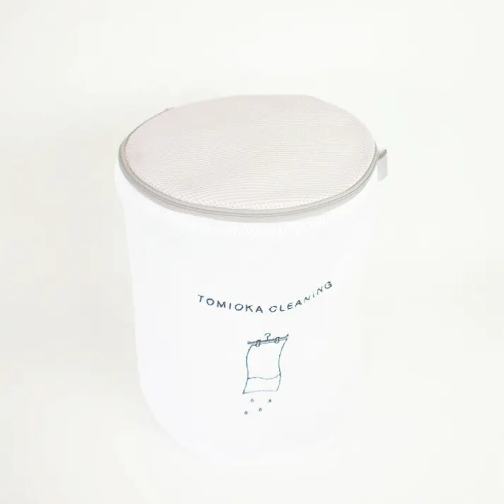 とみおかクリーニング ランドリーネット 筒型 大【ランドリー 洗濯ネット バスタオル ブランケット 大型 かわいい 洗濯用品】