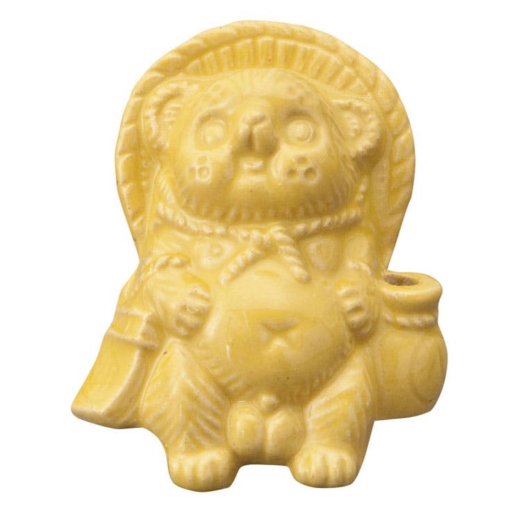 信楽焼 Tanutanu 腰掛けミニたぬき ヤマ庄陶器【狸 オス メス ミニ