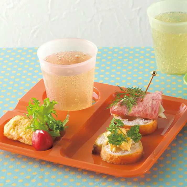 福井クラフト BBQトレー コップホルダー付き メール便【バーベキュートレー アウトドア 食器 皿 ワンプレート 日本製】