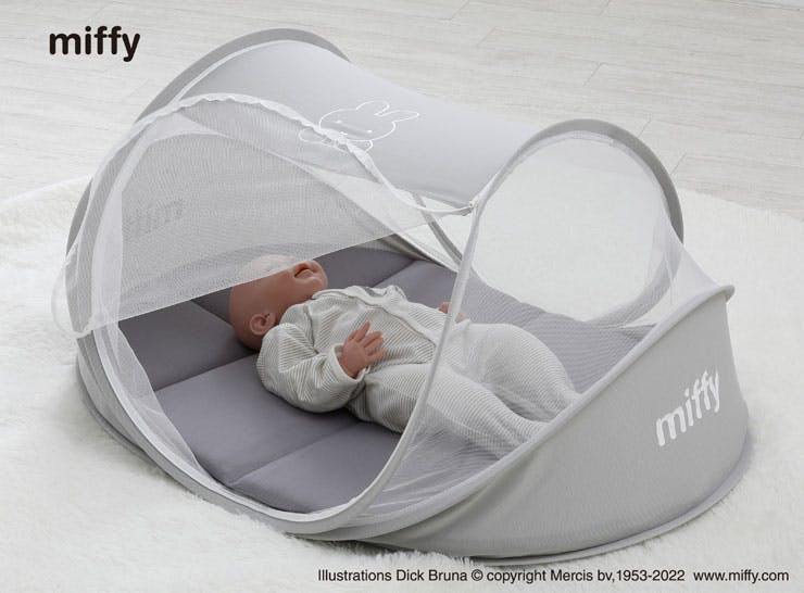 西川 コンパクトベッド 専用バッグ付き ミッフィー miffy