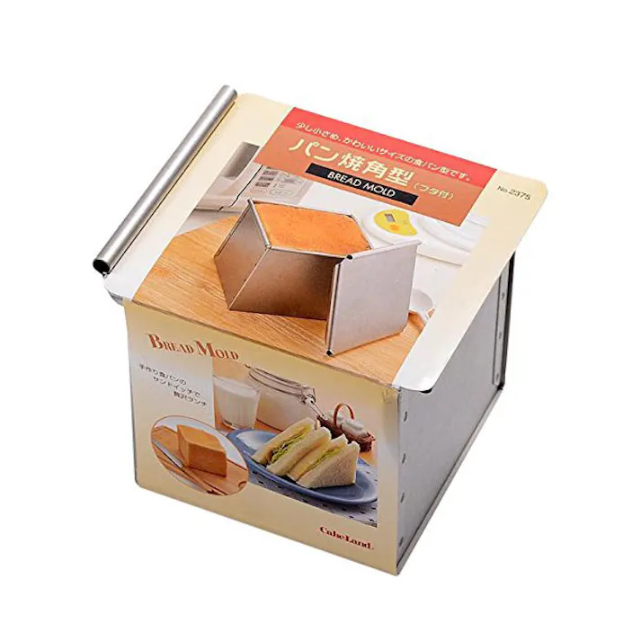 タイガークラウン パン焼 角型 フタ付き 2375 ケーキランド【食パン焼き型 パン型 食パン型 焼き型 食パン 製菓道具 日本製】