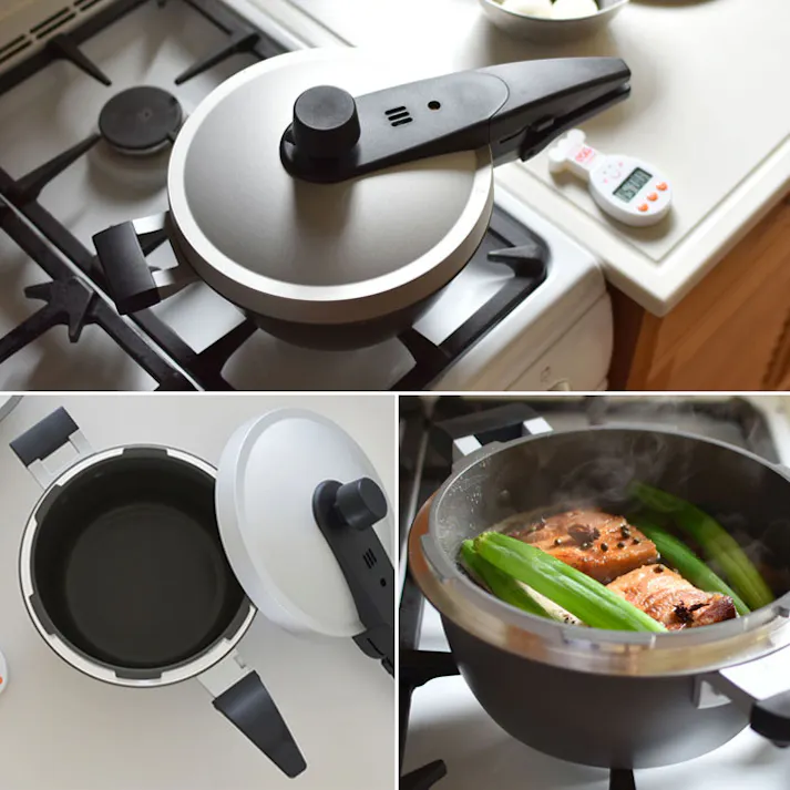 北陸アルミニウム EGG FORM エッグフォルム 圧力鍋 3L IH対応 304030【ホクア 片手圧力鍋 圧力なべ 炊飯鍋 4合 北陸アルミ 日本製】