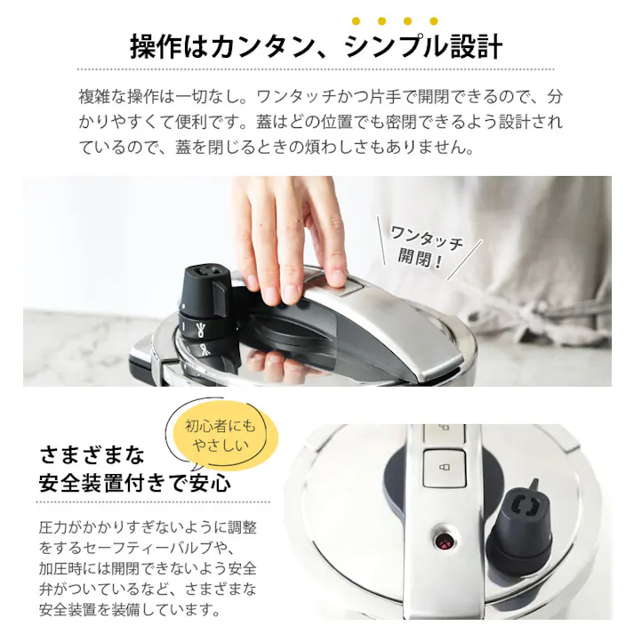 マイヤー ハイプレッシャークッカー 4.0L IH対応 MEYER YR-PC4.0【圧力鍋 ステンレス 高圧 140kPa】