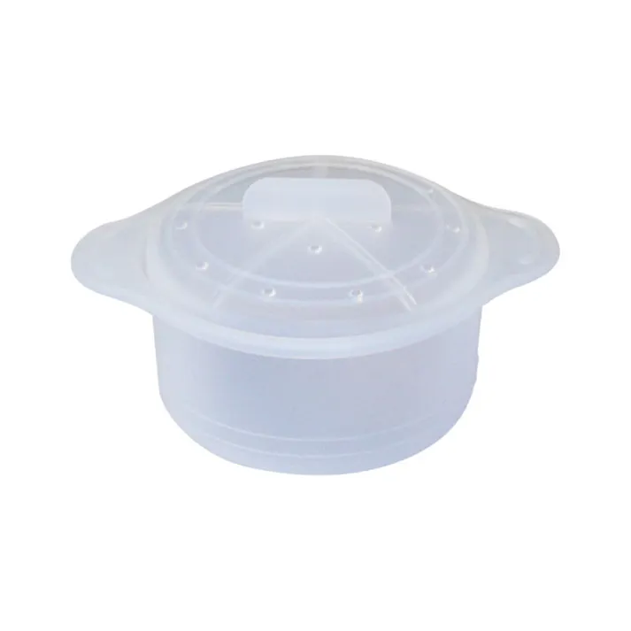 シリコーンスチーマー ココット クリア 60060 viv ヴィヴ ワールドクリエイト【電子レンジ 調理器具 シリコンスチーマー 電子レンジ用 蒸し器 保存容器 食洗機対応】