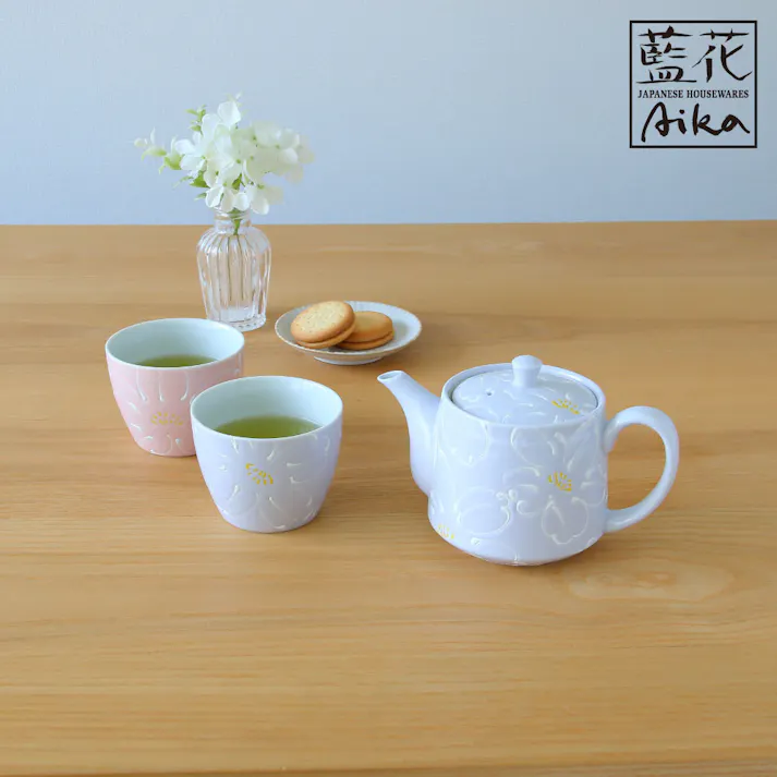 花霞 フリーカップ 波佐見焼 藍花【湯呑 ティーカップ コップ デザートカップ 220ml 食器 日本製】 ライラック
