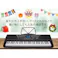 電子キーボード 61鍵盤 光る鍵盤 音色リズム255種 日本語表記 電子ピアノ 自動伴奏 デモ曲 録音 プログラミング機能 音楽再生 練習 楽器 玩具 音楽 発光キー 光るキーボード 初心者 子供 キッズ 入学祝い 新学期 SunRuck