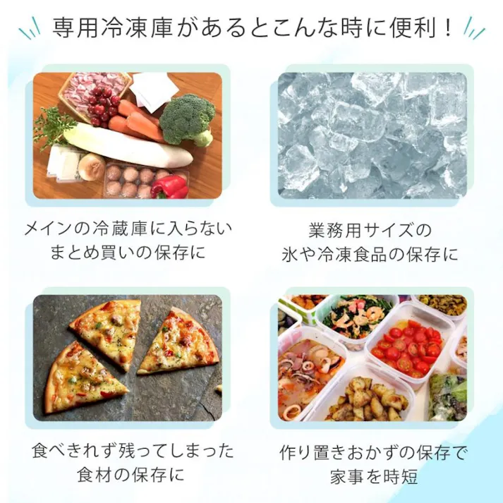 冷凍庫 小型 32L ノンフロン 家庭用 前開き 右開き 温度調節機能 1ドア ミニ冷凍庫 ミニフリーザー 1ドア冷凍庫 直冷式 冷凍ストッカー 食品保存 アイス 新生活 一人暮らし SunRuck