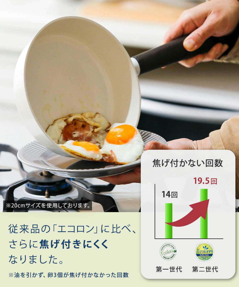 セラミック 深型 フライパン 24cm ガス火 IH対応 グランプ GLAMP. PFOA