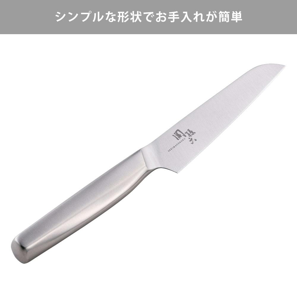 関孫六 ステンレスコンパクトナイフ サヤ付 DH3355 貝印 KAI【ナイフ 包丁 サヤ付き フルーツナイフ ペティナイフ ステンレス 持ち運び  コンパクト 食洗機対応 アウトドア】 | 包丁・ハサミ・調理器具・製菓用品 通販 | ホームセンターのカインズ