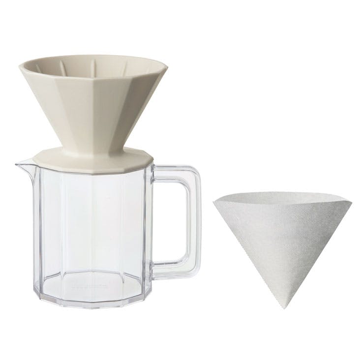 キントー アルフレスコ ブリューワージャグセット 4cups 20732 20733 KINTO ALFRESCO【コーヒー ドリッパー サーバー セット 割れない コーヒーサーバー】 ベージュ