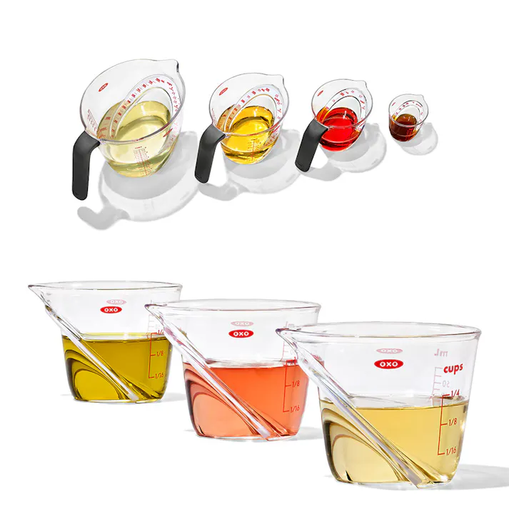 オクソー ミニアングルドメジャーカップ 60ml OXO 05078089【計量カップ 耐熱 レンジ メジャーカップ 目盛付き 食洗機対応】