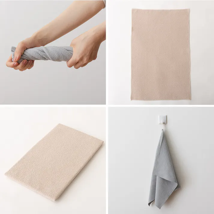 あっちこっちふきん 厚手版 ハーフ テイジン TEIJIN【ふきん 布巾 クロス 掃除 シンク周り マイクロファイバー 厚手 日本製】 ベージュ