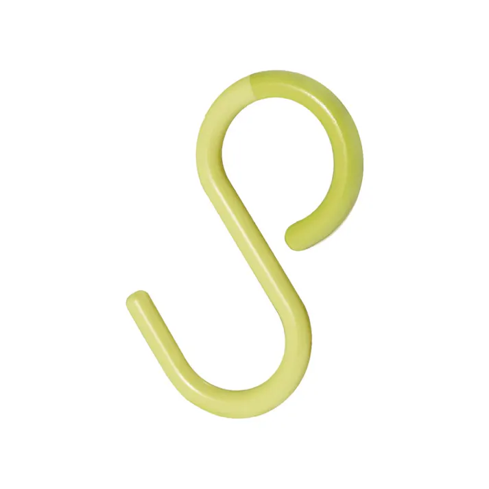 ティディ エスフック 3個入 tidy S Hook アッシュコンセプト テラモト メール便【S字フック 小物収納 吊り下げ収納 物干し 小物掛け フック キッチン 台所 浴室 バスルーム 収納 外れにくい】イエロー