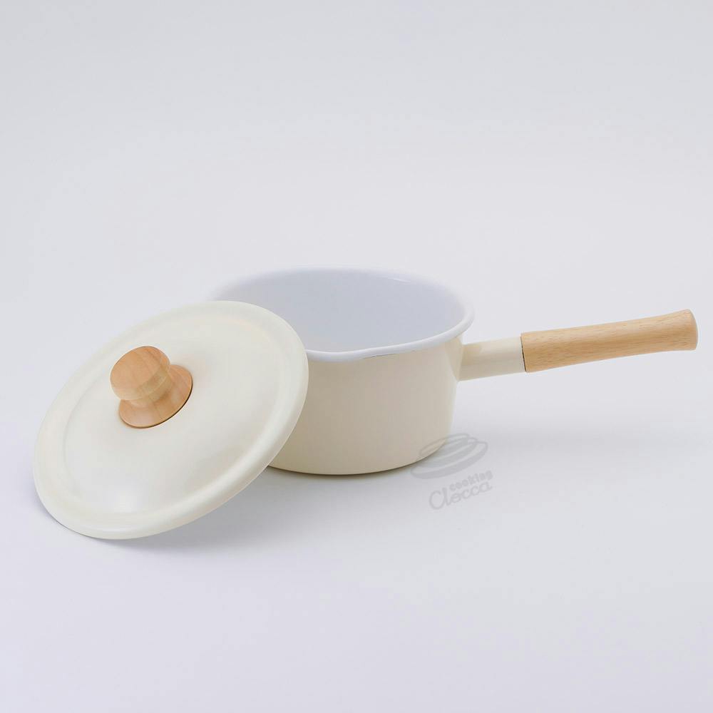 富士ホーロー ビームス シンプル ホーロー ソースパン 深型 18cm ガス