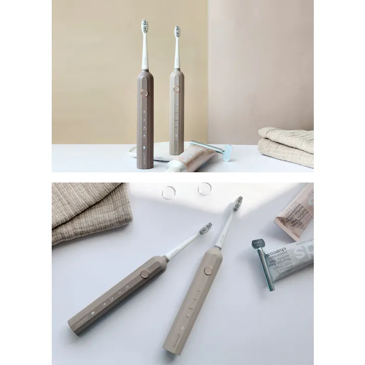 エペイオス EPEIOS Okare! 音波 電動歯ブラシ ET003 替えブラシ 2本付き【音波歯ブラシ 音波振動 静音 振動式 防水 歯ブラシ 電動 生活家電】アイオライトブルー