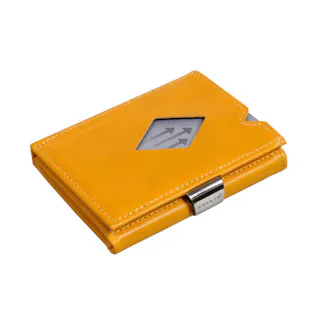 EXENTRI エキセントリ ミニマルウォレット スキミング防止 RFIDブロック【ミニマル財布 三つ折り財布 本革 ミニウォレット カード入れ 定期入れ 薄型 大容量 メンズ レディース】 サンフラワー