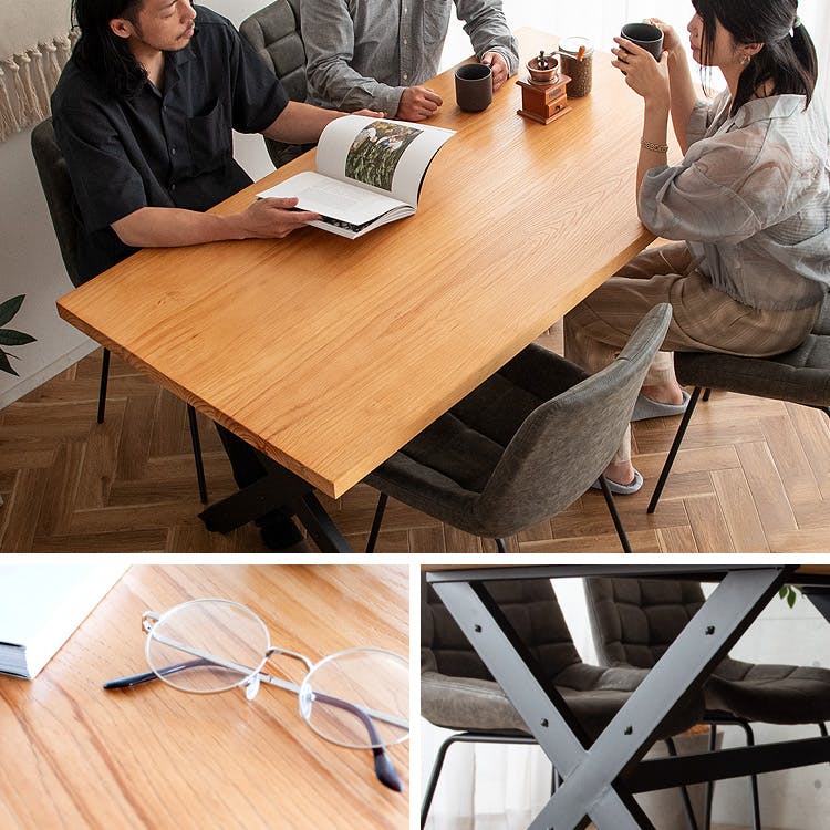 展示品　インダストリアル　オーク材　工業系　ダイニングテーブル　デスク　机 宮武製作所 MIYATAKE ダイニングテーブル INDUSTRIAL