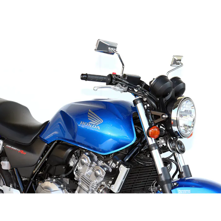 TANAX タナックス カスタムスクエアミラー シルバー鏡 10mm右 (メッキ) AC-101-10R