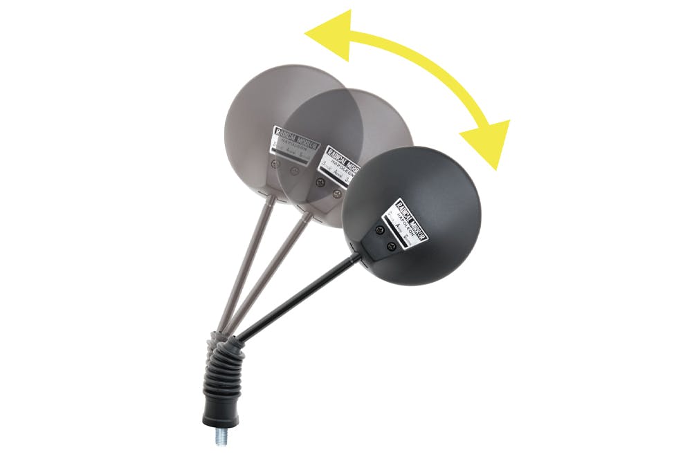 TANAX タナックス ラジカルミラー 8mm (ブラック) AU-8 | 通販