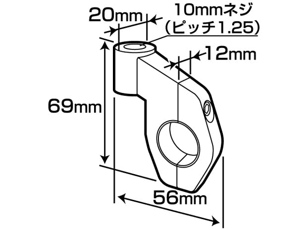 TANAX タナックス 縦形ステーホルダー (クロームメッキ) SA-20 | 通販