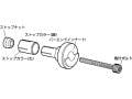 TANAX タナックス バーエンドミラーH1取付具セット (シルバー) NP-015