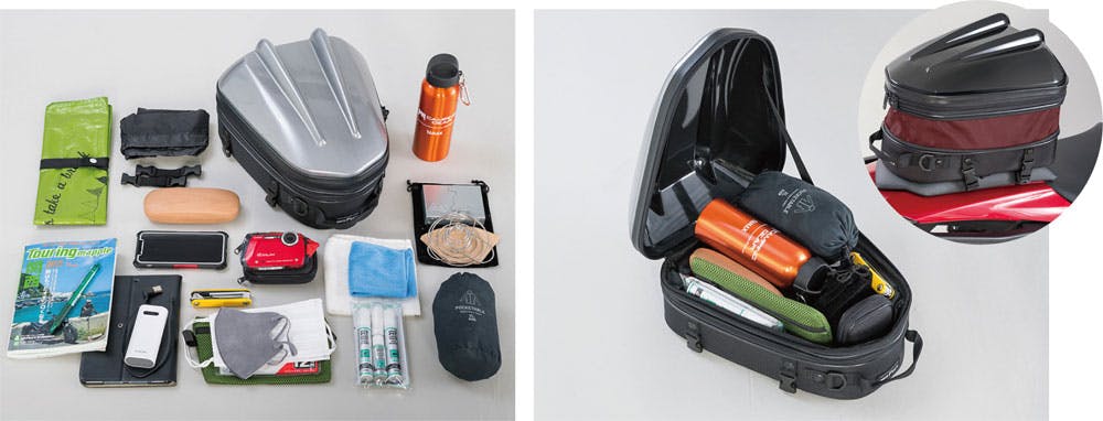 TANAX タナックス シェルシートバッグ2 MT (ヘアラインシルバー) MFK