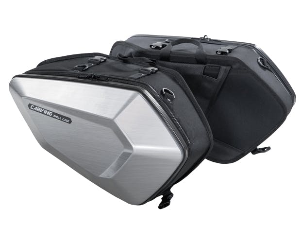 TANAX タナックス カービングシェルケース (ヘアラインシルバー) MFK-273 カー用品・バイク用品 TANAX タナックス カービングシェルケース (ヘアラインシルバー) MFK-273 カー用品・バイク用品