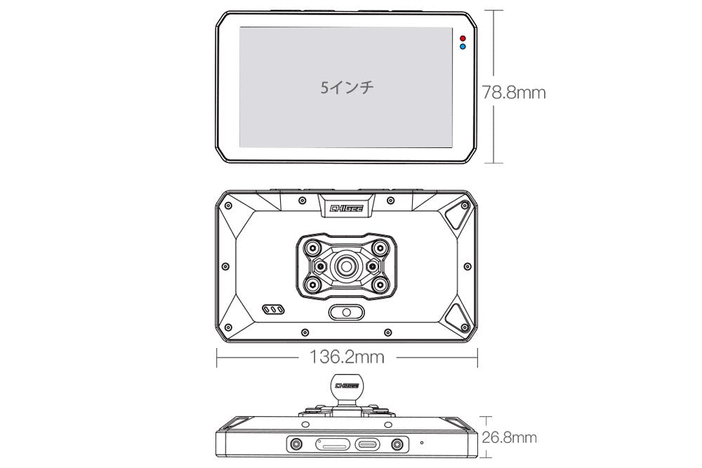 TANAX タナックス スマートライドモニター AIO-5 Play SRS-015 | 通販