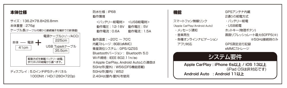 TANAX タナックス スマートライドモニター AIO-5 Play SRS-015 | 通販