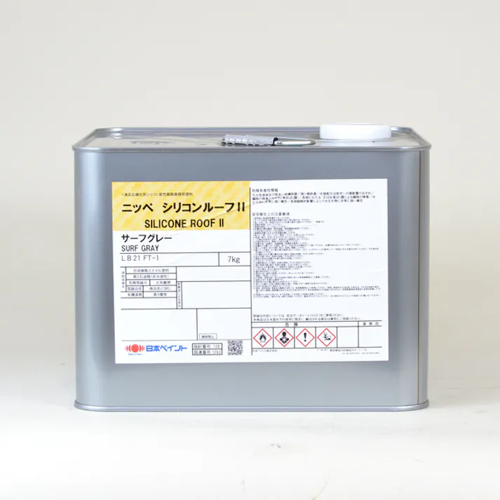 日本ペイント シリコンルーフ(油性・艶有)II サーフグレー 7Kg トタン スレート
