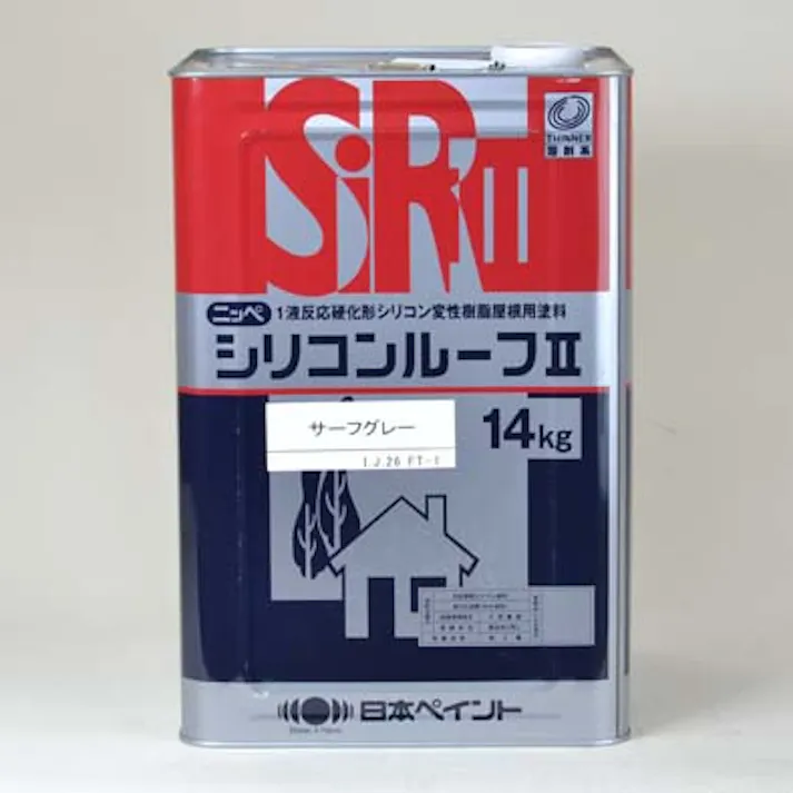 日本ペイント シリコンルーフ(油性・艶有)II モスグリーンS 14Kg トタン スレート