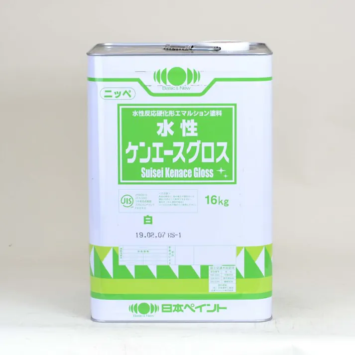 日本ペイント 水性ケンエースグロス ホワイト 艶有 16Kg 外壁 水性
