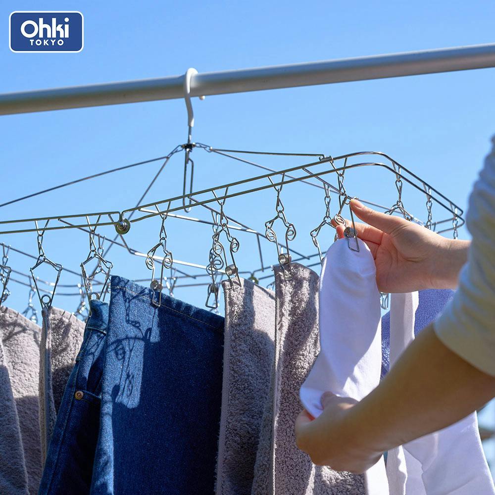大木製作所(Ohki) やさしいピンチ ステンレスハンガー SDL 30ピンチ やさしいピンチ ステンレスハンガー SDL ］特典付 大木製作所