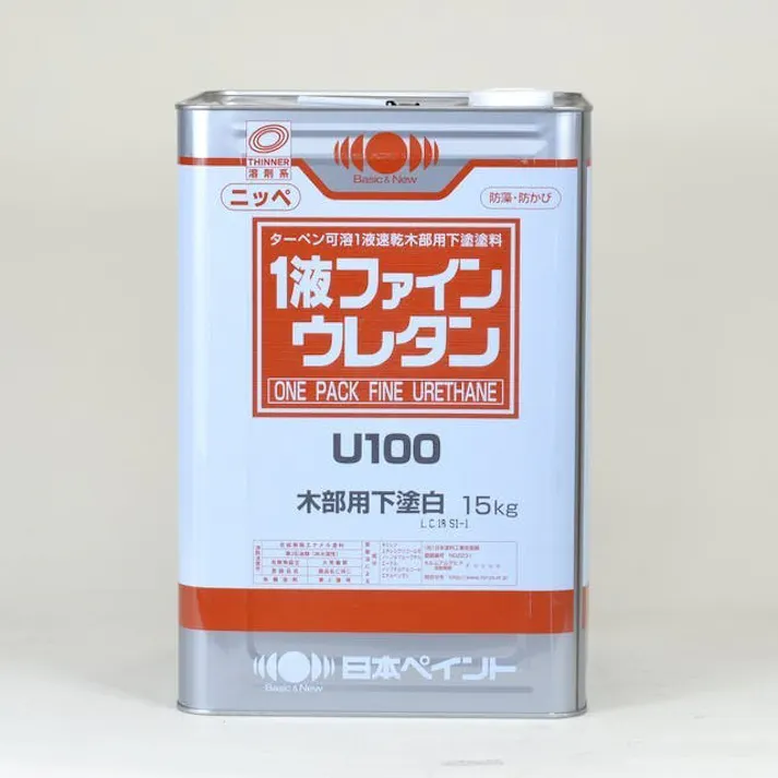 日本ペイント 1液ファインウレタンU100木部用下塗 白 15Kg