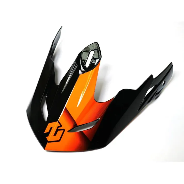 ZEALOT (ジーロット) バイザー カーボン グラフィック オレンジ MadJumperⅡ マッドジャンパー2 オフロード用ヘルメット用リペア MJ2R0040