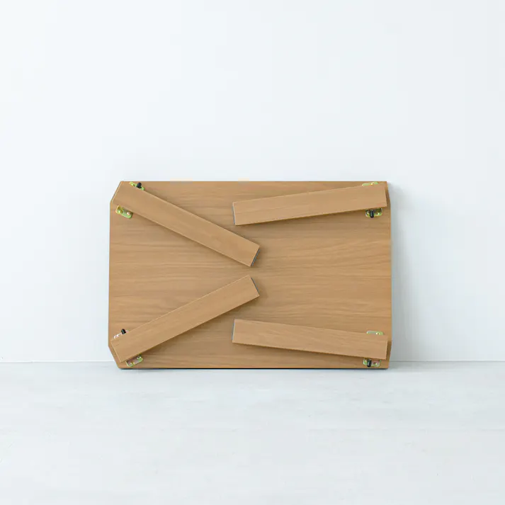 【ライフテーブル60(ナチュラル)】 幅60cm×奥行40cm 机 つくえ ローテーブル 木目 木製 スリム 折りたたみ リビングテーブル 折れ脚 韓国風インテリア 完成品