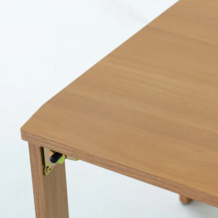 【ライフテーブル60(ナチュラル)】 幅60cm×奥行40cm 机 つくえ ローテーブル 木目 木製 スリム 折りたたみ リビングテーブル 折れ脚 韓国風インテリア 完成品