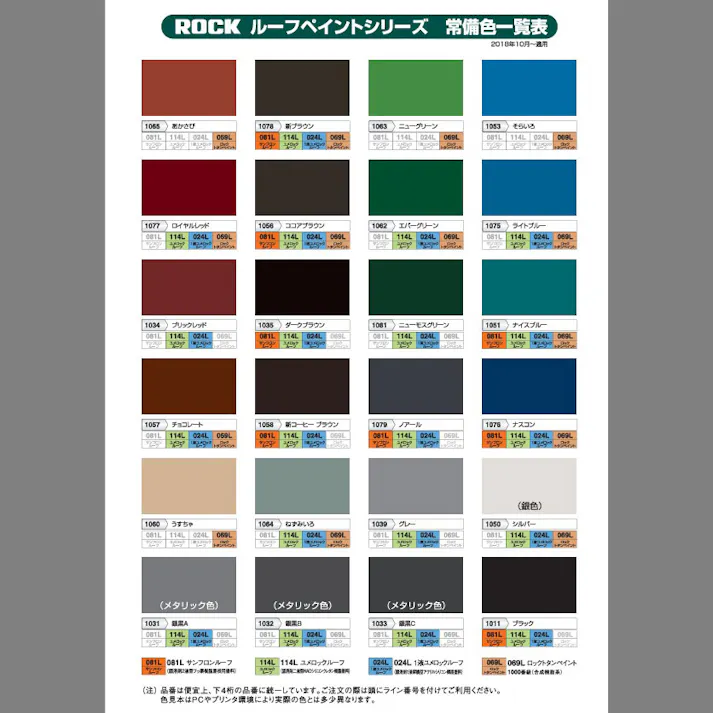 ロックペイント 1液ユメロックルーフ ロイヤルレッド 024-1077 14L 油性 屋根
