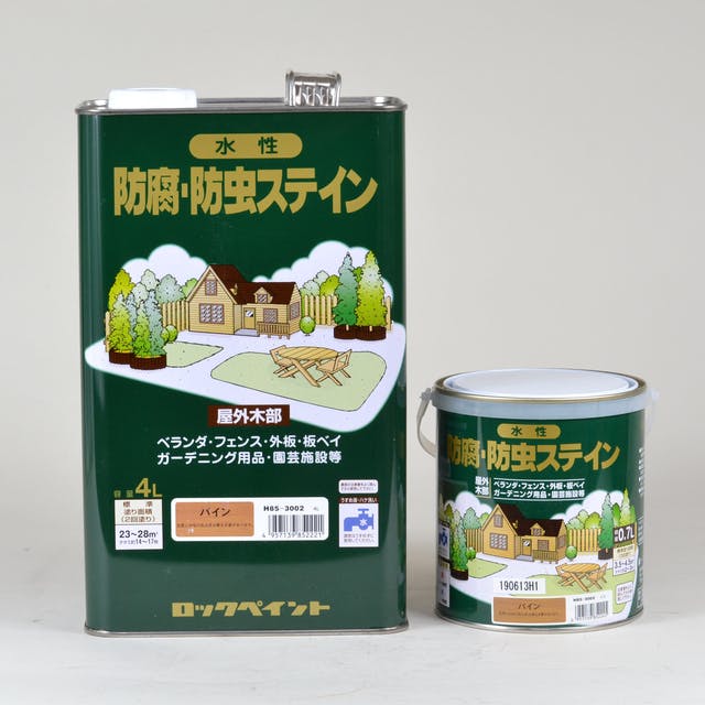 ロックペイント 水性防腐防虫ステイン スプルース (H85-3014) 4L 木部塗料 ロックペイント 水性防腐防虫ステイン スプルース (H85-3014) 4L 木部塗料