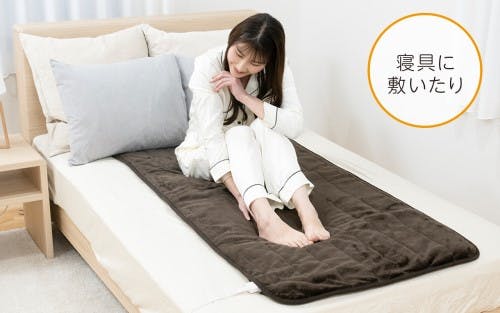 ホットマット らく寝ぼう フランネル 洗える ダニ退治 スライド温度