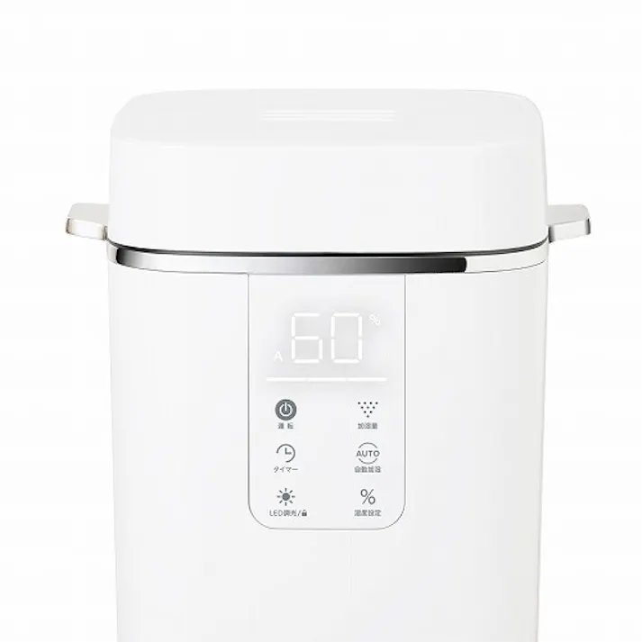 加湿器 スチーム式 シィーネット タンク3L 木造~8.5畳 プレハブ洋室~14畳 最大加湿量500mL/h 倒れても漏れにくい DKNX302 WH ホワイト