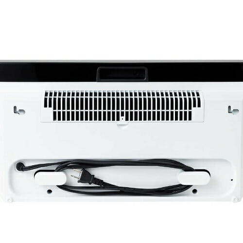 大風量温度センサー人感セラミックファンヒーター ホワイト シィー