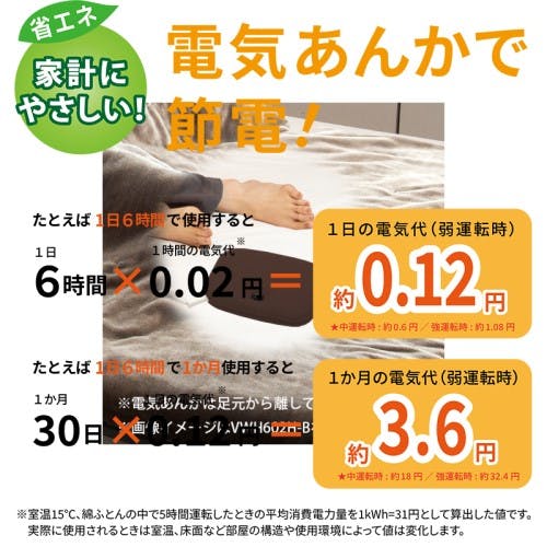 電気あんか 平形 ベーシックモデル 60W ブラウン 広電 VWH602H-B