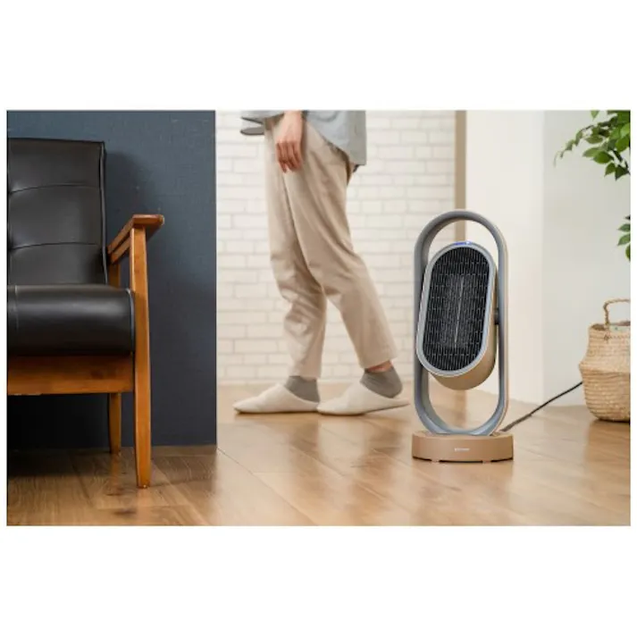 3Dセラミックヒーター&ファン リモコン付 plusmore キャメル ライフオンプロダクツ MO-WA005-CM