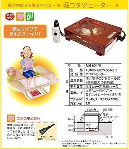 【新品未使用品✨】メトロ電気工業 掘りこたつ用 取替ヒーターユニット メトロ電気工業 堀りこたつ用 取替ヒーターユニット 手元温度