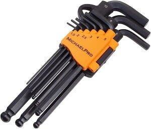 六角レンチ ボルテックス BOLTEX オーロラ ボールポイントレンチ 9本セット