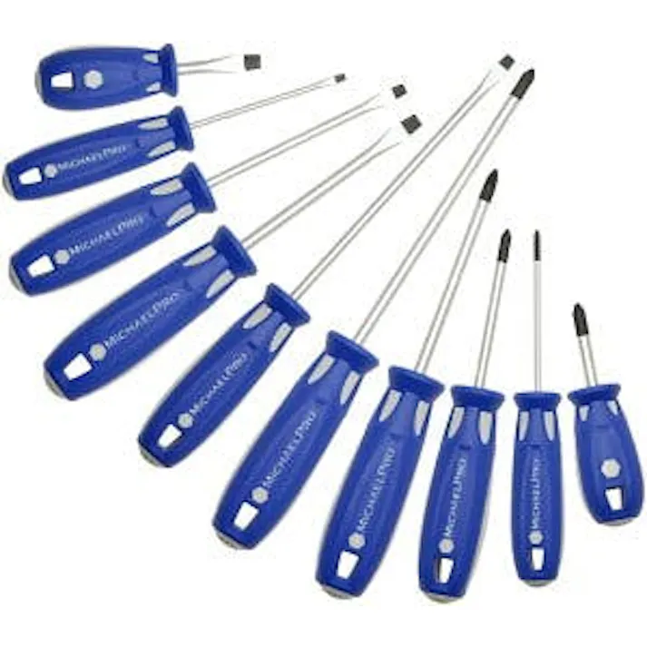 マグネット SAEドライバーセット(10本組) 工具 整備用品 メンテナンス 修理 DIY 自動車 軽自動車 大型車 自動車やバイクの整備に MP002035 マイケルプロ MichaelPro