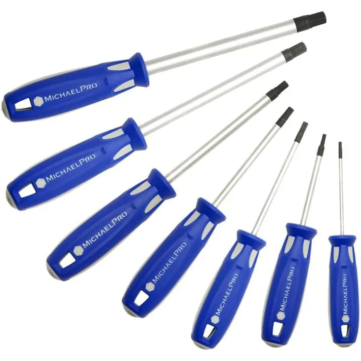 マグネット 六角ドライバーセット(7本組) 工具 整備用品 メンテナンス 修理 DIY 自動車 軽自動車 大型車 自動車やバイクの整備に MP002039 マイケルプロ MichaelPro